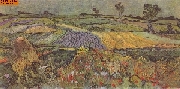 Ebene bei Auvers nach van Gogh